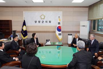 양양군수 방문인사