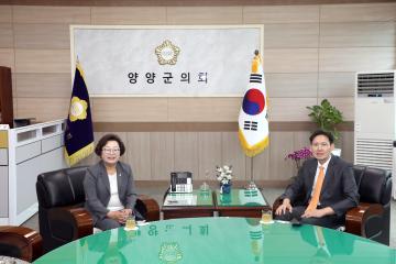 속초세무서장 의회방문